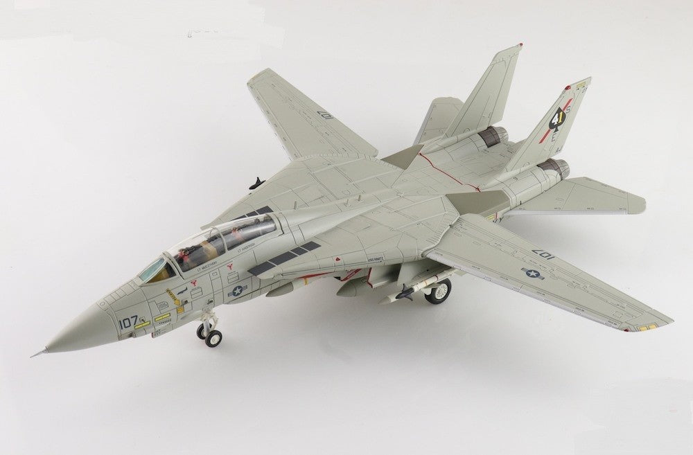 Grumman F-14A Tomcat / USN VF-41 Black Aces, AJ107 Fast Eagle 107, USS Nimitz / Hobby Master 1:72 HA5257