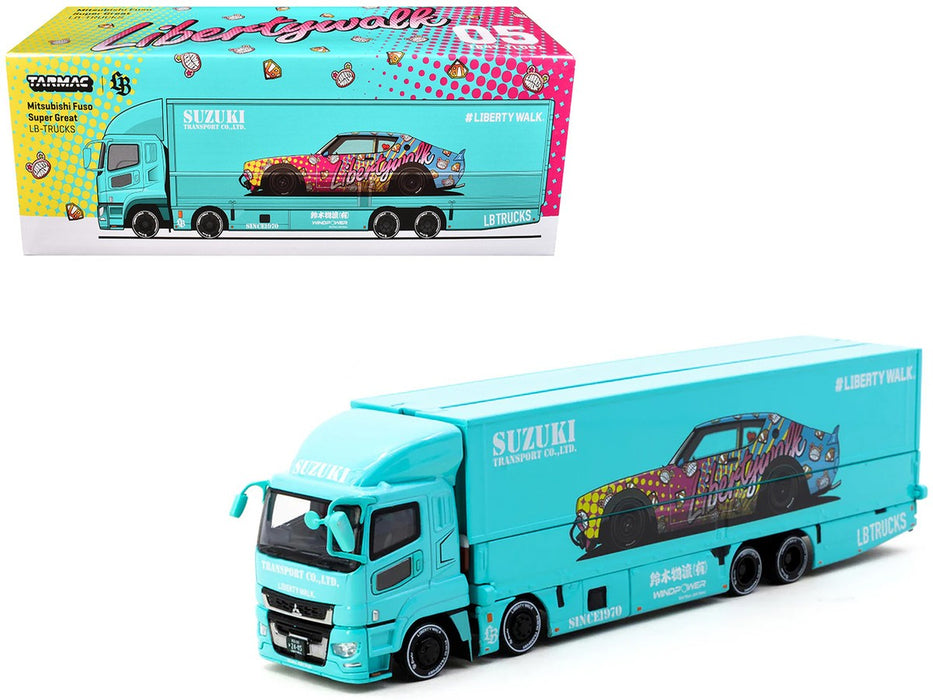 Mitsubishi Fuso Super Great LB-TRUCKS - Truck64 - Tarmac Works - 1/64 - T64T-TL001-LBS Passion Diecast