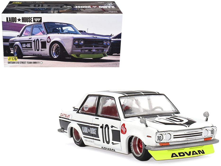 Datsun 510 Street Team XMM V1 - Mini GT - Mijo Exclusives - 1/64 - KHMG176 Passion Diecast