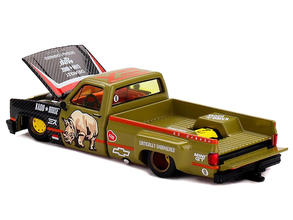 Kaido House x Mini GT x Mizu Diecast Chevrolet Silverado Sumatran Rhino - Mini GT - Mijo Exclusives - 1/64 - KHMG153