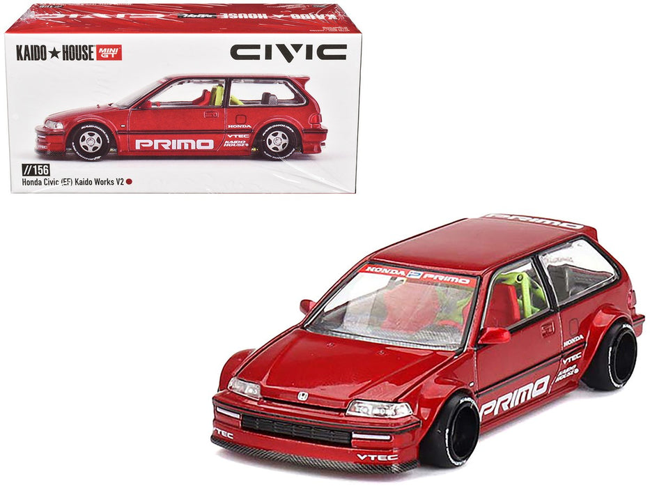 Kaido★House - HONDA CIVIC (EF) KAIDO WORKS V2 - Mini GT - Mijo Exclusives - 1/64 - KHMG156 Passion Diecast