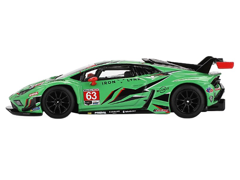 Lamborghini Huracán GT3 EVO2 No.63 Iron Lynx IMSA 2023 Daytona 24 Hrs - Mini GT - 1:64 - MGT00813 Passion Diecast