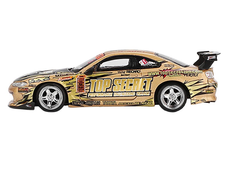 Nissan Silvia (S15) Top Secret D1GP - Gold - Mini GT - 1:64 - MGT00714 Passion Diecast