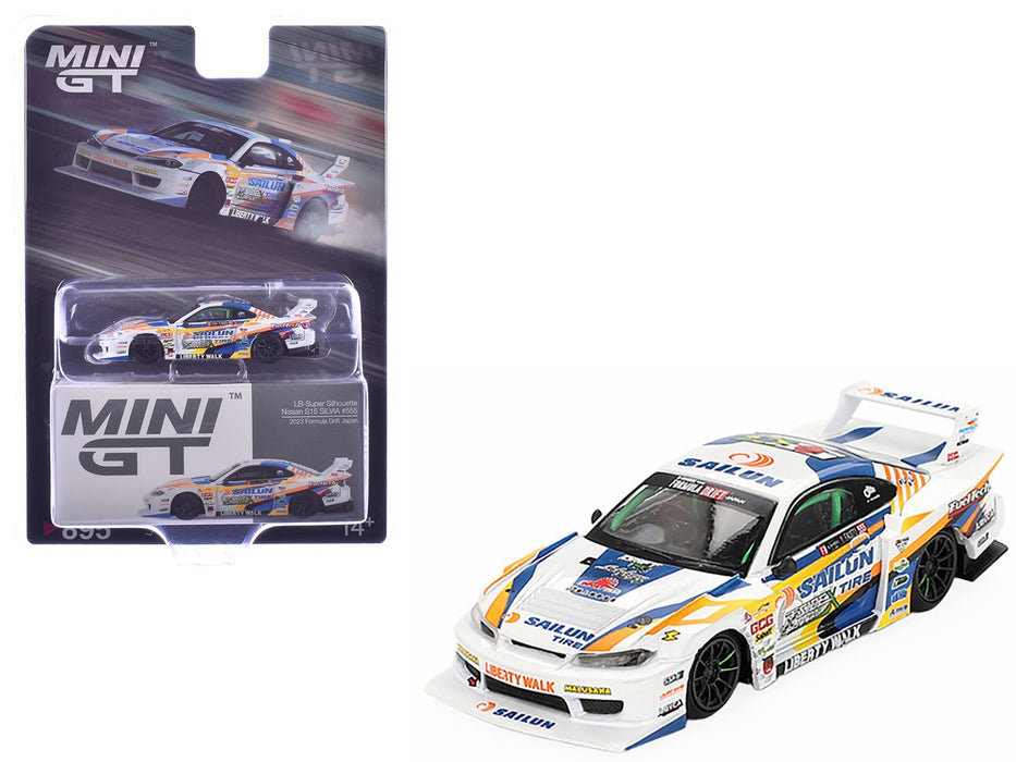 Nissan LB-Super Silhouette S15 SILVIA No.555 2023 Formula Drift Japan - Mini GT - 1:64 - MGT00895
