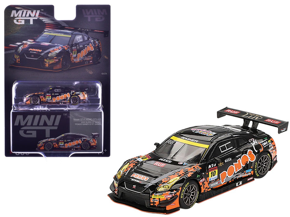 Japan Exclusive Nissan GT-R NISMO GT3 No.10 PONOS GAINER GT-R GAINER 2023 SUPER GT SERIES - Mini GT - 1:64 - MGT00860