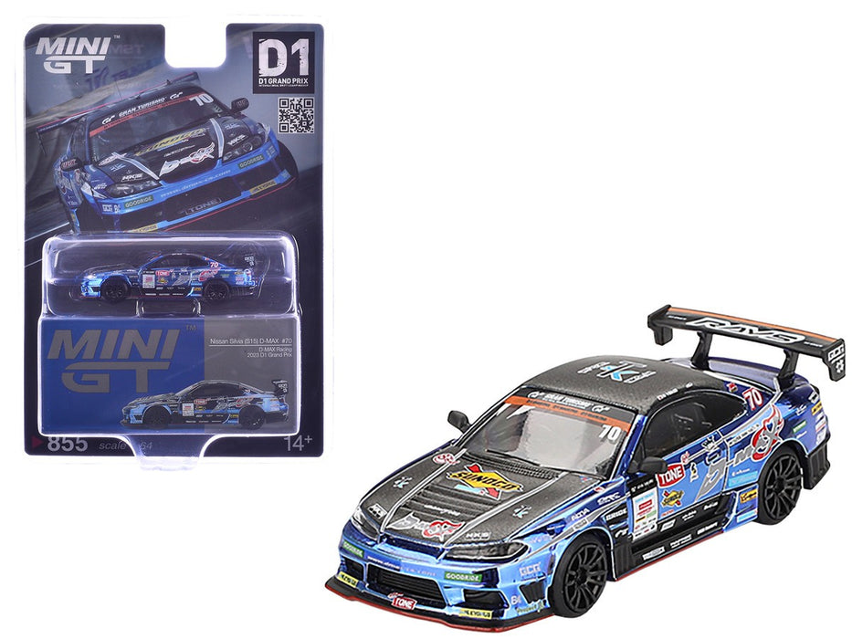 Japan Exclusive Nissan Silvia (S15) D-MAX No.70 D-MAX Racing 2023 D1 Grand Prix - Mini GT - 1:64 - MGT00855 Passion Diecast