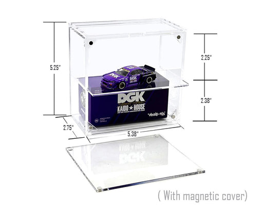 Showcase 1:64  2 Cars Desk Top Collector Display Case- MJ13018