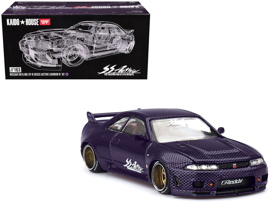 Kaido★House - Nissan Skyline GT-R (R33) Active Carbon R V2 - Mini GT - Mijo Exclusives - 1/64 - KHMG163 Passion Diecast