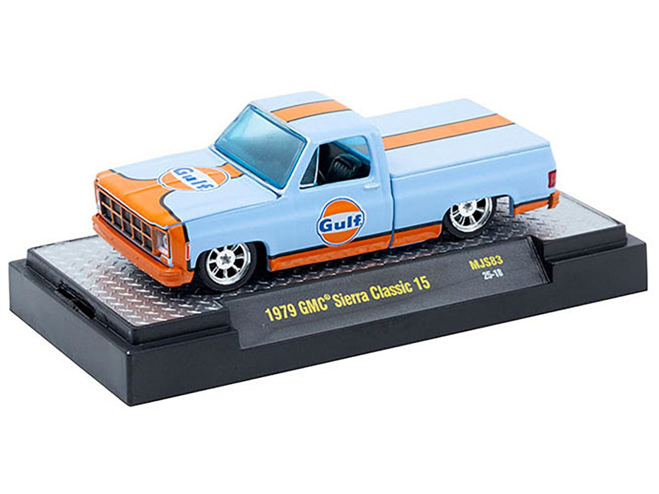 1979 GMC Sierra Classic 15 Custom GULF - Blue - MiJo Exclusives - M2 Machine - 1:64 - 31500-MJS83