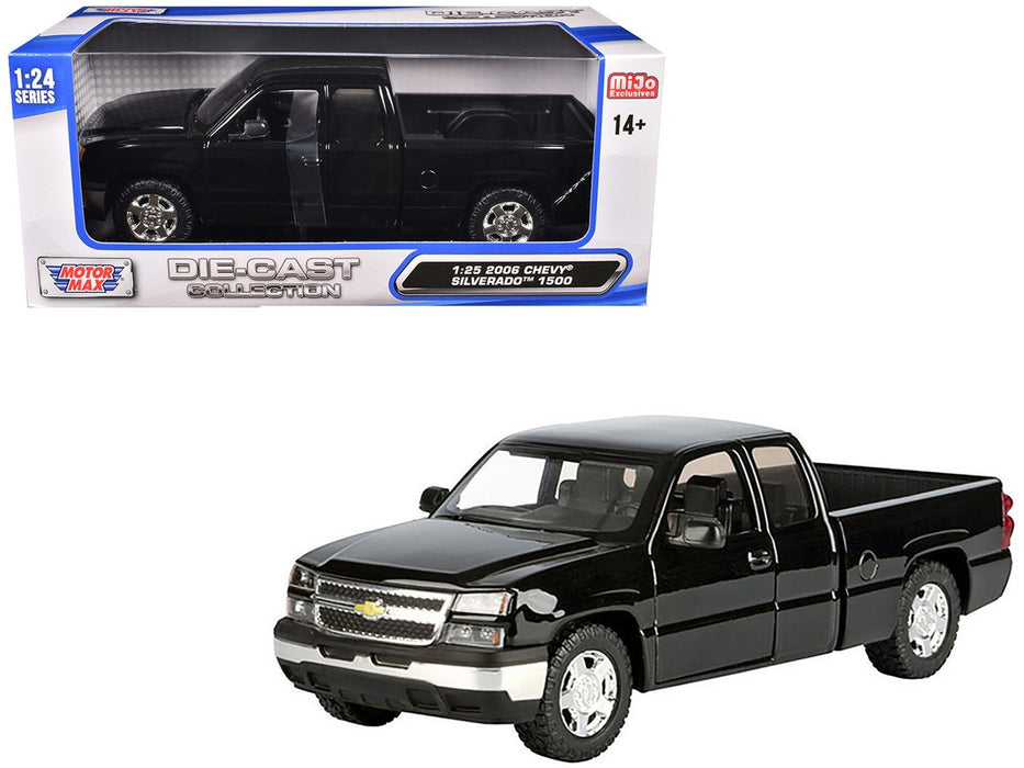 2006 Chevrolet Silverado 1500 - Black - Motormax 1/25 - 79393 BK Passion Diecast