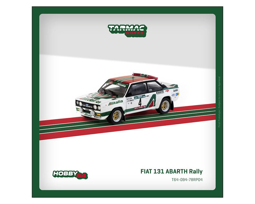 FIAT 131 ABARTH Rally Rallye de Portugal- Vinho do Porto 1978 Winner - Tarmac Works - 1/64 - T64-094-78RP04 Passion Diecast