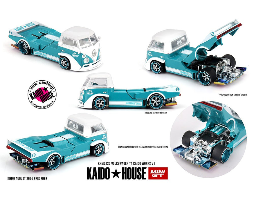 Volkswagen T1 KAIDO WORKS V1 - Mini GT & Kaido★House 1/64 - KHMG220 Passion Diecast
