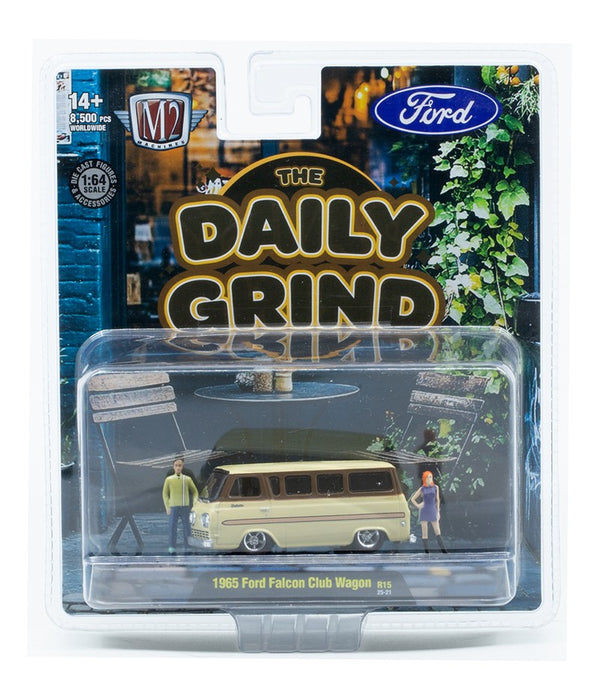 1965 Ford Falcon Club Wagon The Daily Grind - Diorama 2025 Release 15 - M2 Machine - 1:64 - 67500-15 D