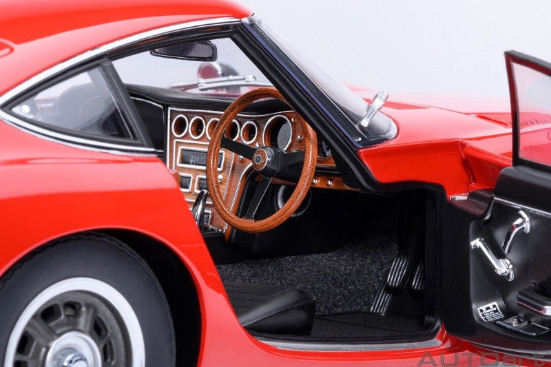 Toyota 2000GT 1967 (Red) - Autoart 1/18 - 79547 - Passion Diecast 