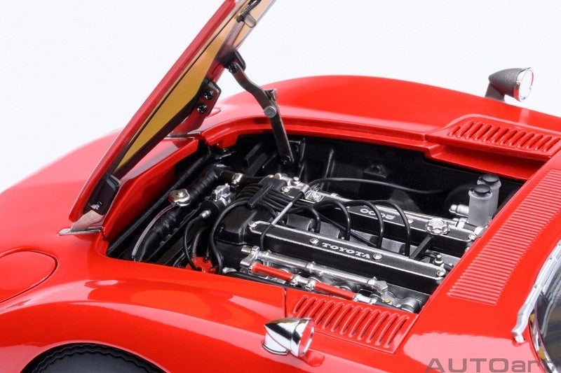 Toyota 2000GT 1967 (Red) - Autoart 1/18 - 79547 - Passion Diecast 