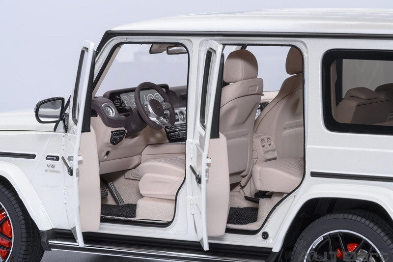 Mercedes-AMG G63 2019(Designo Brilliant White) - Autoart 1/18 - 76356 - Passion Diecast 