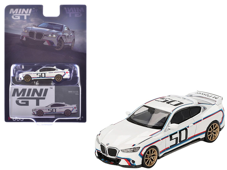 BMW 3.0 CSL White - Mini GT - 1:64 - MGT00863 Passion Diecast