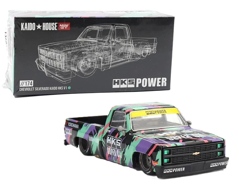 Chevrolet Silverado KAIDO HKS V1 - Mini GT - Mijo Exclusives - 1/64 - KHMG174 Passion Diecast