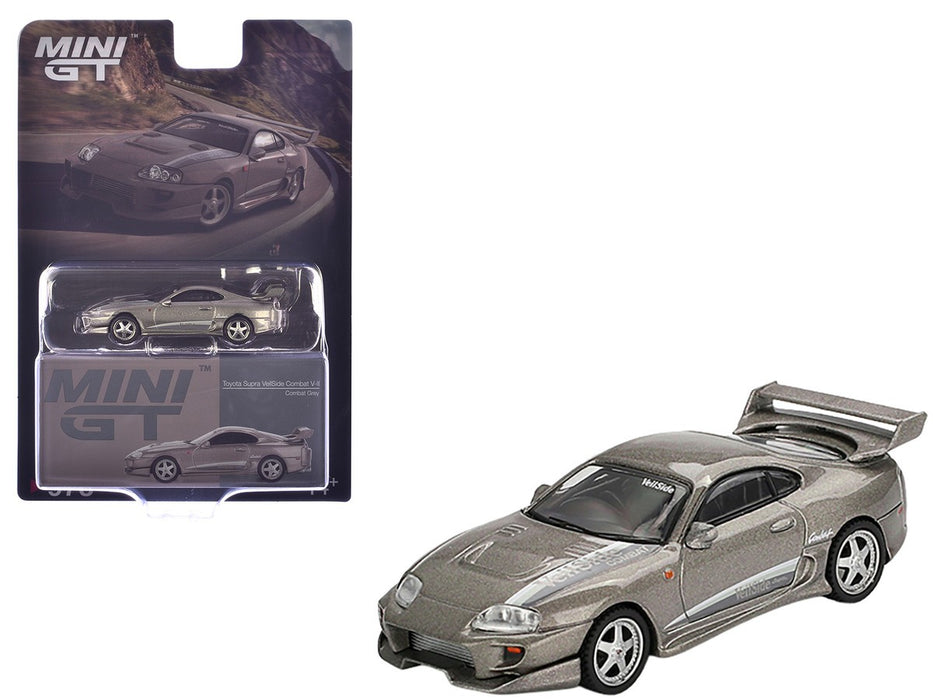 Toyota Supra VeilSide Combat V-II - Combat Grey - Mini GT - 1:64 - MGT00978 Passion Diecast