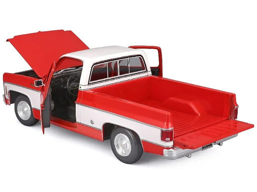 1974 Chevrolet C10 Cheyenne Super - Red White Two Tone - 1/18 - MAISTO - 31467 RD -  Passion Diecast 