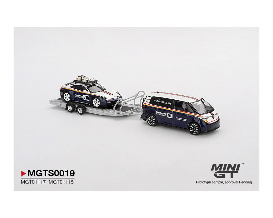 Porsche 911 Dakar / Volkswagen ID. Buzz Porsche Centrum Gelderland Roughroads Set - Mini GT - 1:64 - MGTS0019