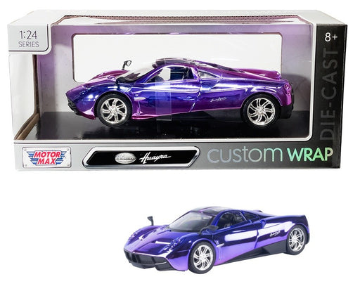 Pagani Huayra - Purple/Pink Chrome - Custom Wrap - Motormax 1/24 - 79084 Passion Diecast