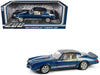 1980 Chevrolet Camaro Z/28 with T-Tops in Dark Blue with Charcoal Tri Color Stripes - 1/18 - Greenlight - 13691