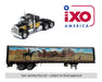 1976 Kenworth W900 Semi Truck with Trailer - Black with Graphics - IXO Models - 1:64 - U64TRTR004S