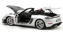 Porsche 718 Spyder RS w/ Weissach Pack 2023 GT-Silver metallic - Norev 1-18 - 187270 - Passion Diecast