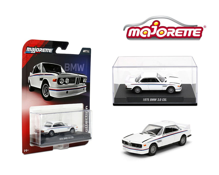 Collector Series Wave 2 2025 - 1975 BMW 3.0 CSL - White  - Majorette 1:64 - 8505001009 -  Passion Diecast 