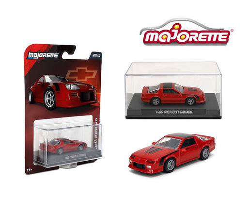 Collector Series Wave 2 2025 - 1985 Chevrolet Camaro - Red - Majorette 1:64 - 8505001010 -  Passion Diecast 