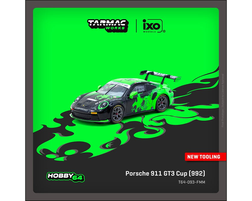 Porsche 911 GT3 Cup (992) Fire Monkey Motorsport - Tarmac Works - 1/64 - T64-093-FMM Passion Diecast
