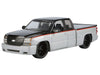 Chevy Silverado Extended Cab 2006 Custom - Silver with Black Two-Tone - Motormax 1/25 - 79039 SLBK Passion Diecast