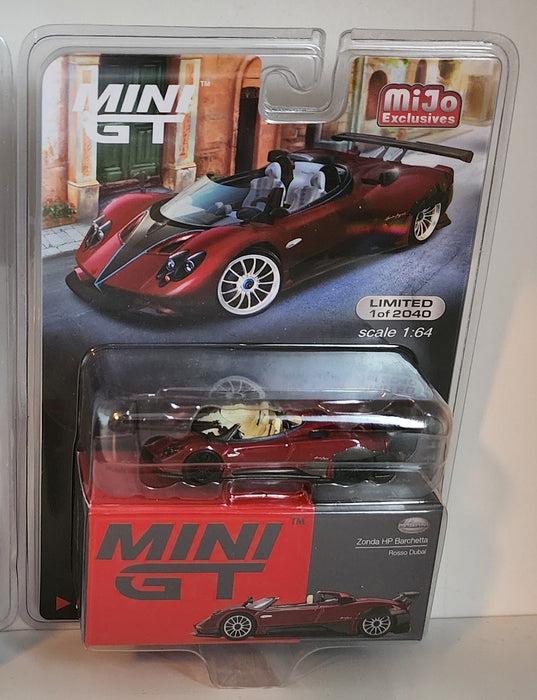 CHASE CAR Pagani Zonda HP Barchetta Rosso Dubai - Mini GT - 1:64  - MGT00432GR Passion Diecast