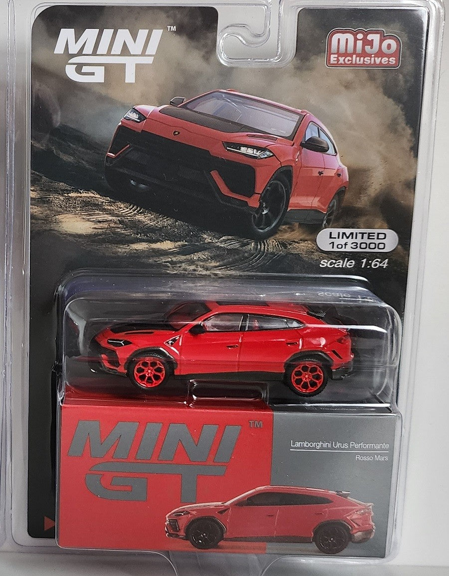 CHASE CAR Lamborghini Urus Performante Rosso Mars - Mini GT - 1:64 ...