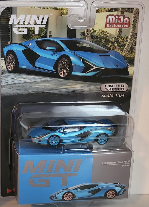 CHASE CAR Lamborghini Sián FKP 37 Ble Aegir - Mini GT - 1:64 - MGT00573GR Passion Diecast