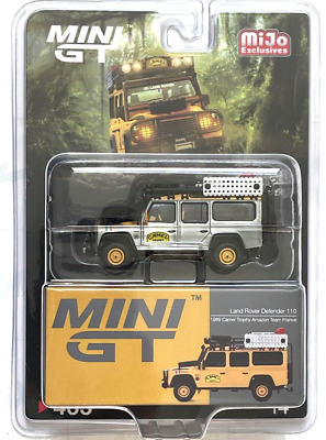 CHASE CAR Land Rover Defender 110 1989 Camel Trophy Amazon Team France - Mini GT - 1:64 - MGT00463GR Passion Diecast