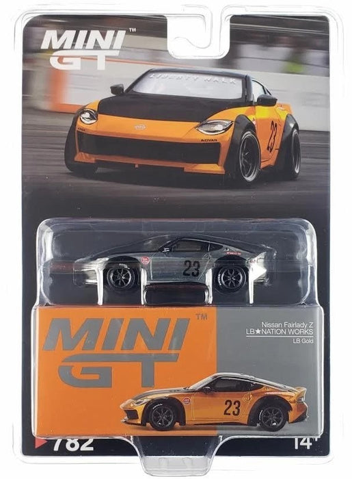 CHASE CAR Nissan Z LB★NATION WORKS  LB Gold - Mini GT - 1:64 - MGT00782GR Passion Diecast
