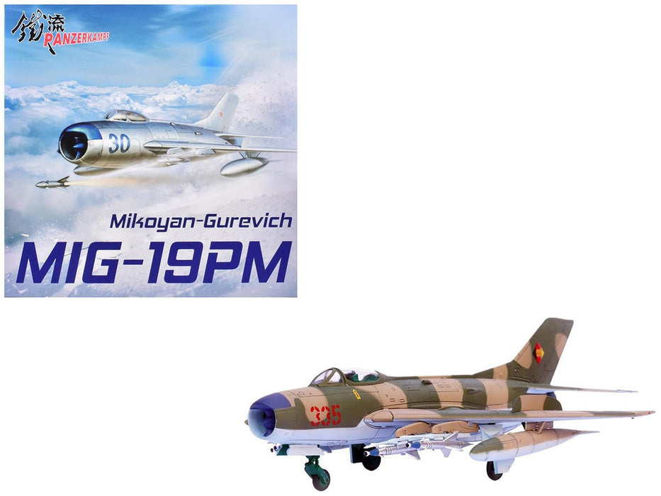 Mikoyan-Gurevich MiG-19PM Farmer-E / East German Air Force, Red 335, East Germany - Panzerkampf 1:72 Aircraft 14643PB