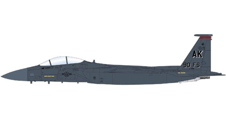 (Preorder) Boeing F-15E Strike Eagle / USAF 3rd WG, 90th FS Pair-O-Dice, Elmendorf AFB, AK, 2005 / Hobby Master 1:72 HA4576