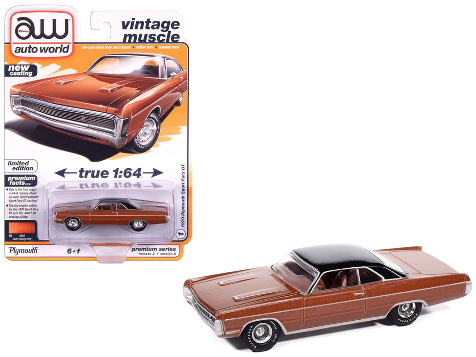 1970 Plymouth Sport Fury in Burnt Orange - Auto World - 1/64 - AWSP192 A