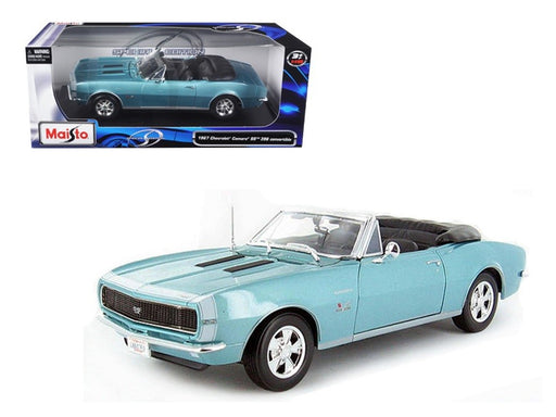 1967 Chevrolet Camaro SS 396 Convertible (Turquoise Blue) - 1/18 - MAISTO - 31684 tur Passion Diecast 