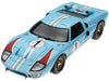 1966 Ford GT 40 MK II RHD (Right Hand Drive) No.1 Light Blue Miles - Shelby Collectibles - 1/18 - SC411