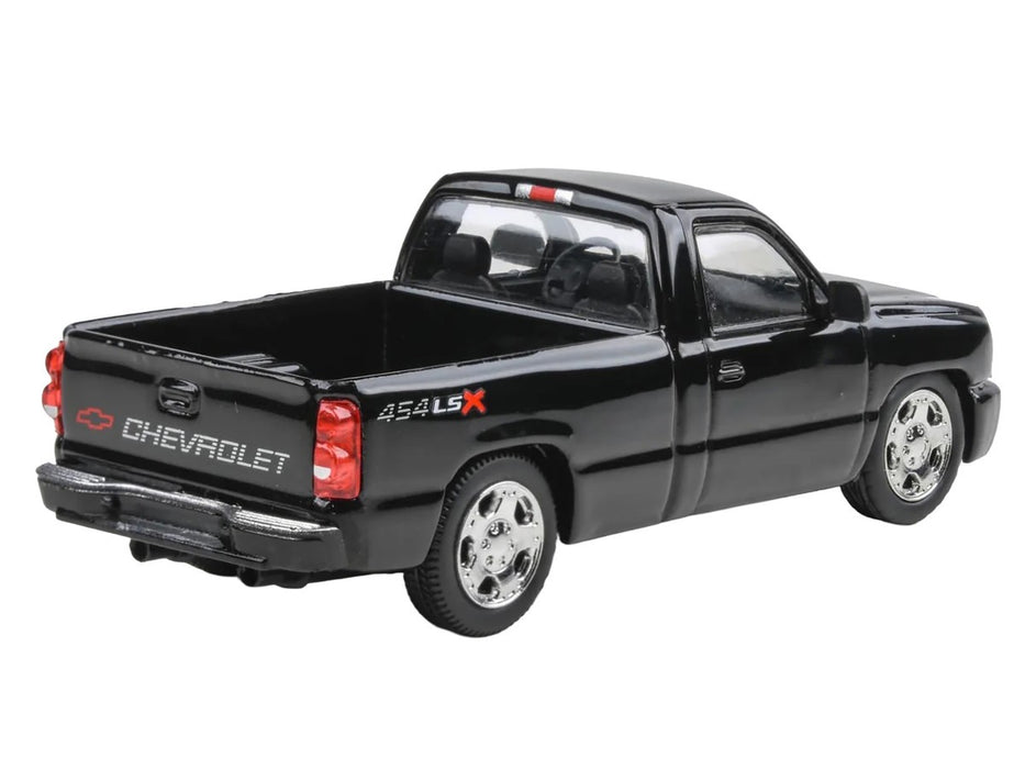 2006 Chevrolet Silverado 454 LSX Pickup Truck Onyx Black - Para64 - PB-55831 - Passion Diecast 