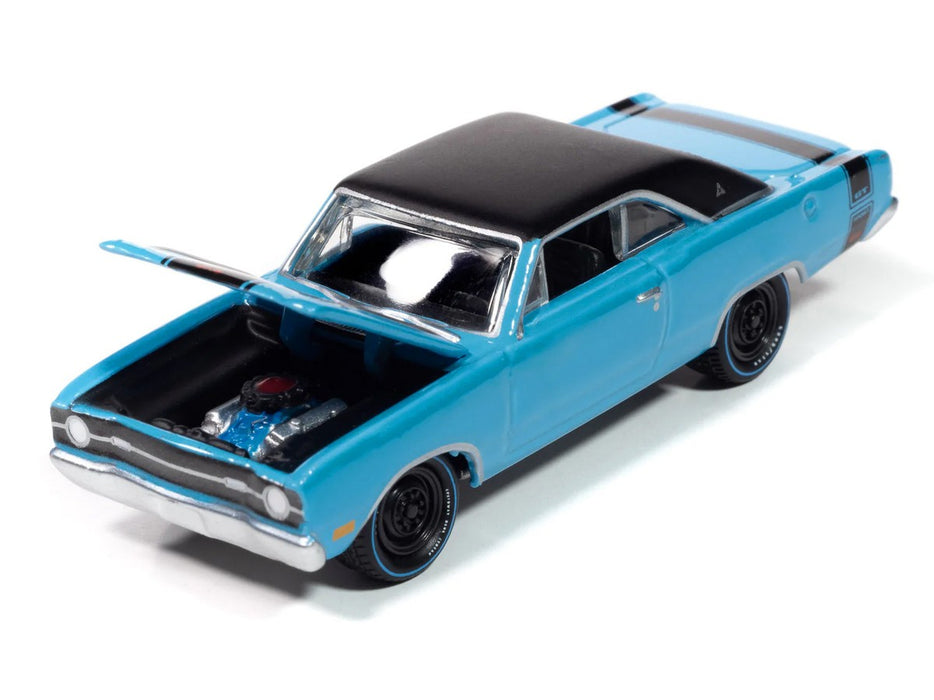 Dodge Dart 1969 Goodyear Bleu Streak - Johnny Lightning 1/64 - JLSP414 Passion Diecast