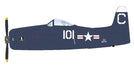 (Preorder) Grumman F8F-2 Bearcat / USN VF-61 Jolly Rogers, White 101, 1949 / SkyMax Flying Heroes 1:72 SM1013
