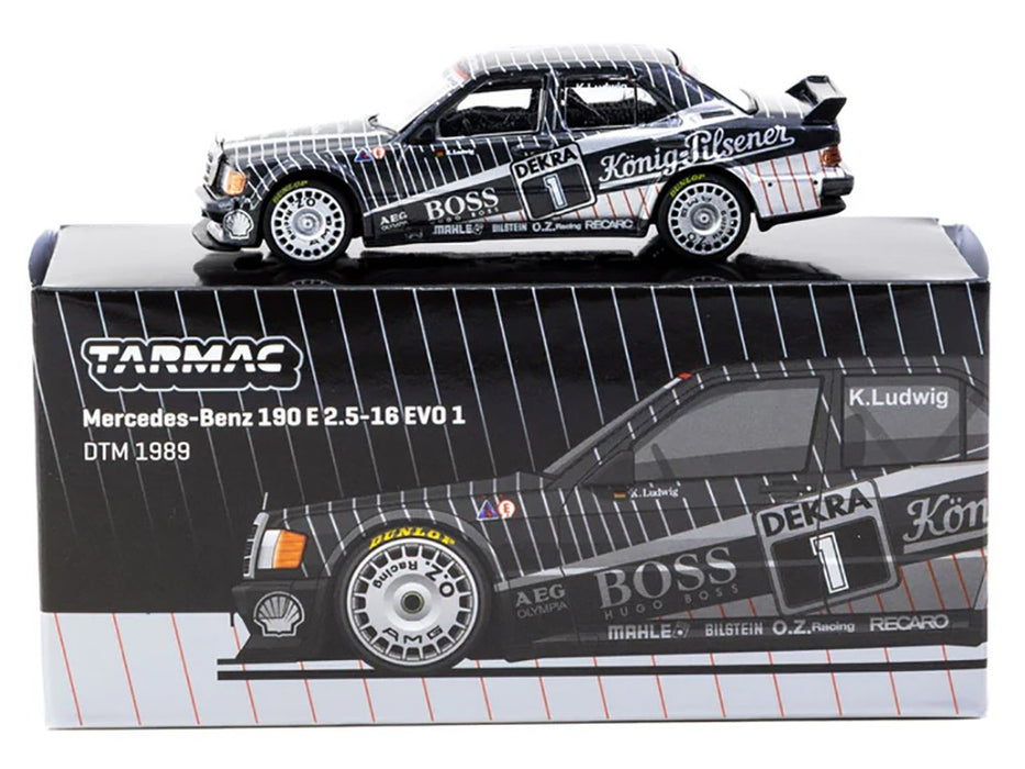 Mercedes-Benz 190 E 2.5-16 EVO 1 DTM 1989 Klaus Ludwig - Tarmac Works - 1/64 - T64G-057-89DTM01