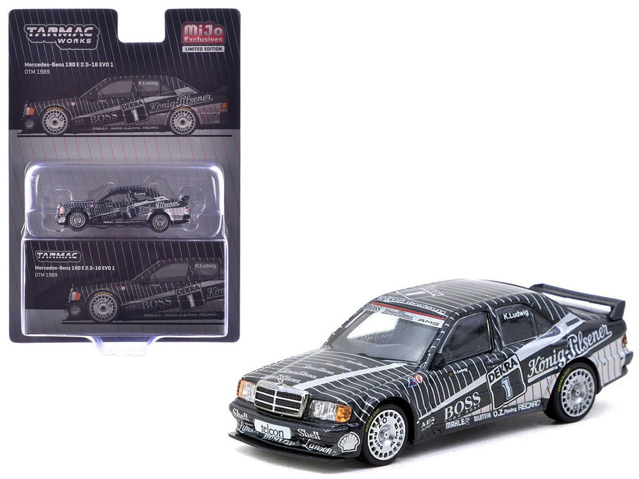 Mercedes-Benz 190 E 2.5-16 EVO 1 DTM 1989 Klaus Ludwig - Tarmac Works - 1/64 - T64G-057-89DTM01