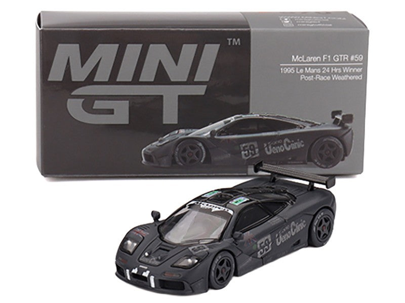 McLaren F1 GTR No.59 1995 Le Mans 24Hr Winner Post-Race Weathered - Mini GT - 1:64 - MGT00870 Passion Diecast