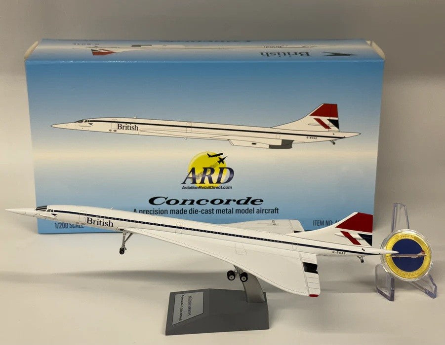 British Airways BAC- Aérospatiale Concorde 212 "Negus Livery" / G-BOAE / ARD200 / 1:200 / ARDBA142